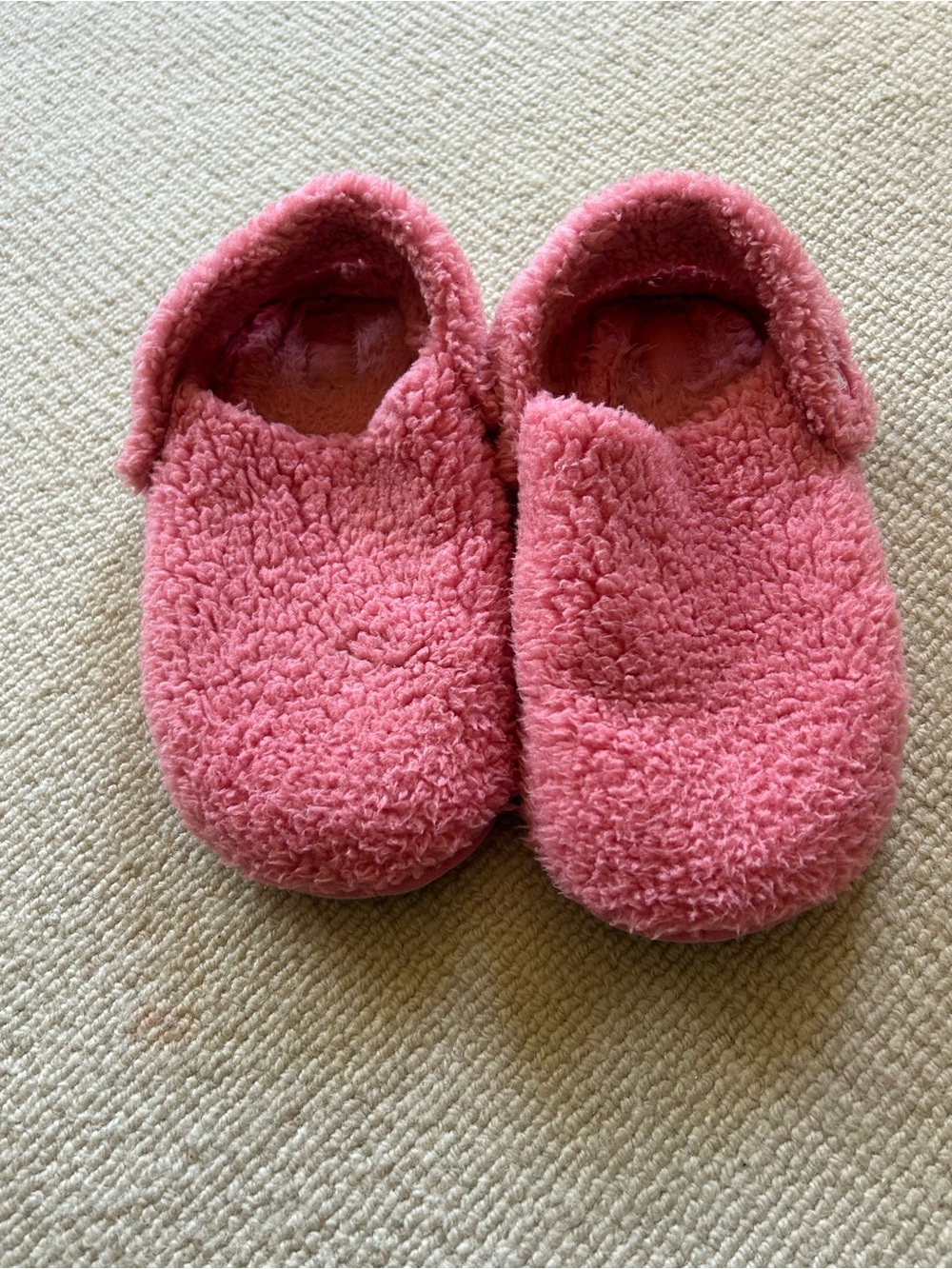 CROCS Plush Pink Slip-On Slippers
